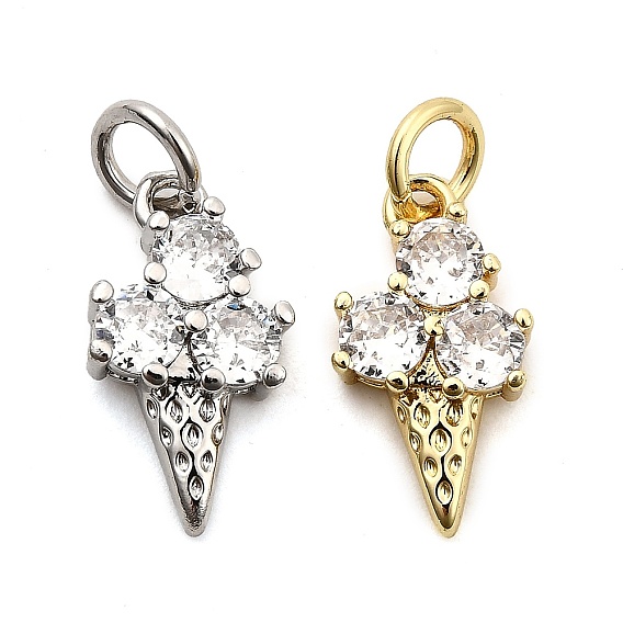 Латунные микро проложить кубического циркония прелести, мороженое, стойки покрытие, долговечный, без кадмия и без свинца, с целью перехода в кольце