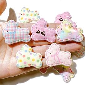 10Pcs Resin Cabochons, Rabbit