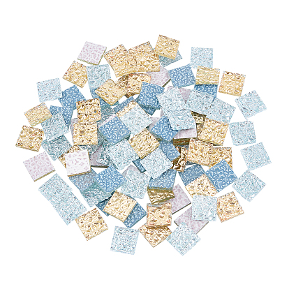 Cabochons en verre, carreaux de mosaïque, pour la décoration de la maison ou le bricolage, carrée