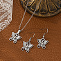 Бабочка 304 серьги-подвески из нержавеющей стали и ожерелья с подвесками для женщин