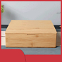 Wooden Storage Boxes, 4 Compartments, with Cover, Square