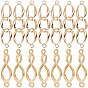 20шт 2 стили латунные подвески для разъемов, поворотный овал и бесконечность