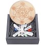 Chakra Beginners Kit, Meditation Gemstones Healing Stones, with Natural Wood Plate, Spiritual Gifts for Women