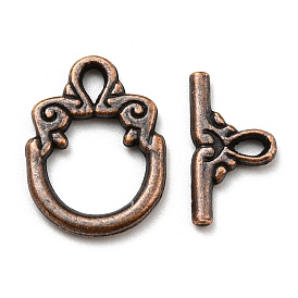 Tibetan Style Alloy Toggle Clasps, for Jewelry Making