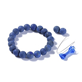 Perles de pierres précieuses naturelles s'étendent bracelets, avec fil de fibre élastique et boîte d'emballage