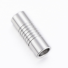 Гладкая 304 магнитные застежки из нержавеющей стали с клеевыми концами, колонка