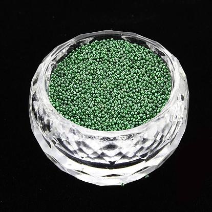 DIY 3D Nail Art Decoration Mini Glass Beads, Tiny Caviar Nail Beads, Imitation Pearl Beads, 0.6~0.8mm, about 450g/bag