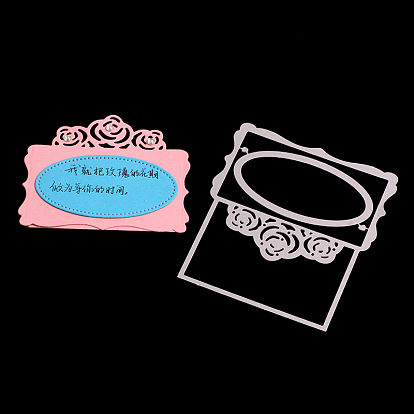 Post Card Frame Carbon Steel Cutting Dies Stencils, for DIY Scrapbooking/Photo Album, Decorative Embossing DIY Paper Card