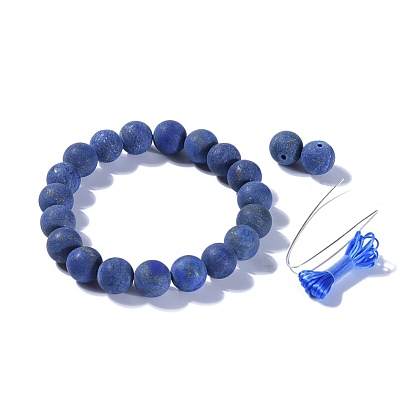 Perles de pierres précieuses naturelles s'étendent bracelets, avec fil de fibre élastique et boîte d'emballage