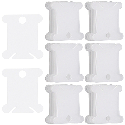 200шт. ПВХ-пластиковые доски для намотки нитей, бобины для ниток, для вышивки крестиком, хлопчатобумажной нитью, рукоделием, сделай сам, для хранения шитья, кость