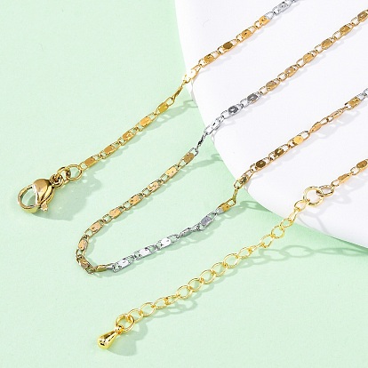 Ожерелья-цепочки из латуни для женщин, 304 из нержавеющей стали застежкой омар, стойки покрытие, без свинца и без кадмия, долговечный