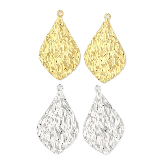 Ионное покрытие (ip) 304 большие подвески из нержавеющей стали, текстурированная подвеска-капля