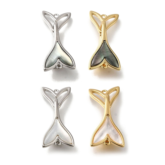 Латунь, с раскладывающимися застежками-ракушками, без кадмия, без никеля и без свинца, рыбий хвост