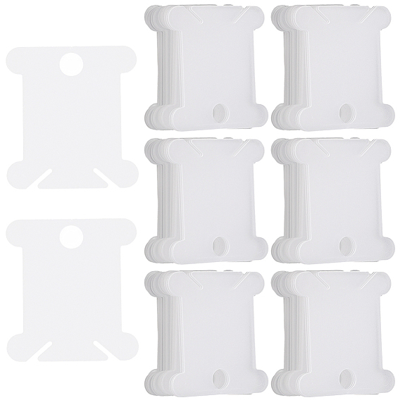 200шт. ПВХ-пластиковые доски для намотки нитей, бобины для ниток, для вышивки крестиком, хлопчатобумажной нитью, рукоделием, сделай сам, для хранения шитья, кость