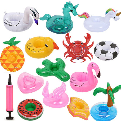 Football Shaped PVC Swim Ring, for Doll Summer Party Accessories Supplies