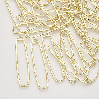 Сплав открытая задняя рамка большие подвески, для diy уф смолы, эпоксидная смола, Прессованные цветочные украшения, прямоугольные