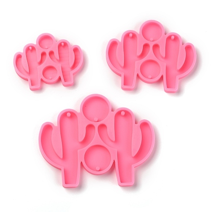 Cactus Pendant Silicone Molds, Resin Casting Molds, For UV Resin, Epoxy Resin Jewelry Making