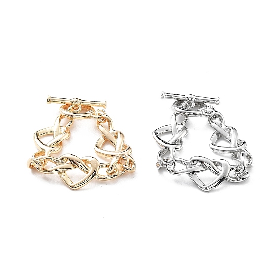 Латуни Переключить застежками, удлинительные цепи, без кадмия, без никеля и без свинца, сердце