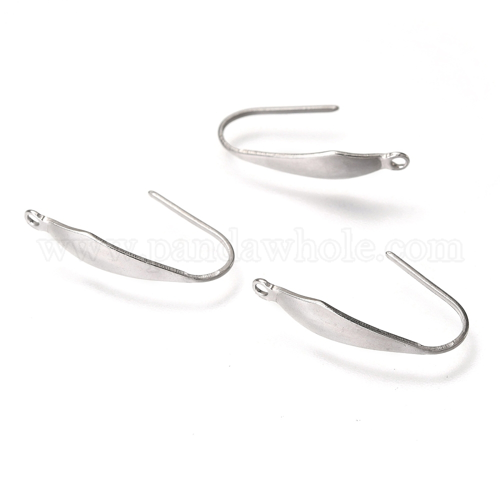China Factory 316 Surgical Stainless Steel Earring Hooks, with Vertical  Loop, Ear Wire 20.5x4.5mm, Hole: 1.2mm in bulk online 