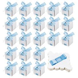 Квадратные бумажные коробки для хранения свадебных конфет с лентой