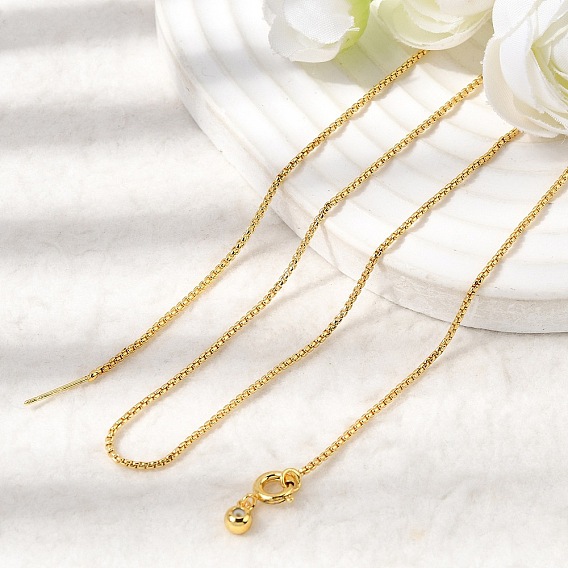 1.2ММ латунная цепочка-коробочка с регулируемым ползунком, долговечный, стойки покрытие