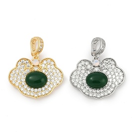 Стеклянные подвески, с латунными микро проложить кубических выводы циркония, без кадмия, без никеля и без свинца, облако