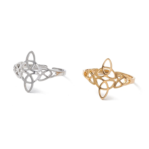 Матросский узел 304 полые открытые манжеты из нержавеющей стали для женщин