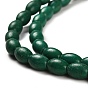 Synthetic Turquoise Beads Strands, Oval, Dyed