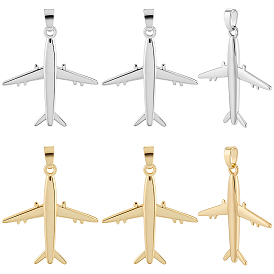 12 шт. 2 цвета латунные подвески, прелести самолета