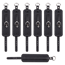 Кожа PU подвесные украшения, прямоугольные