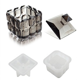 DIY Silicone Square Storage Box & Lid Molds, Resin Casting Molds, for UV Resin & Epoxy Resin Craft Making