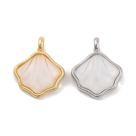 Alloy Resin Pendants, Shell Shapes