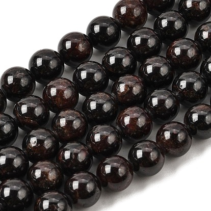 Natürliche Granat Edelstein Perlen Stränge, Runde