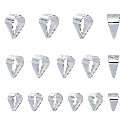 15 шт. 3 стили 925 застежки-кнопки из стерлингового серебра, с печатью s925