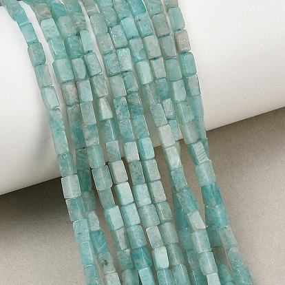 Natural Amazonite Beads Strands, Cuboid