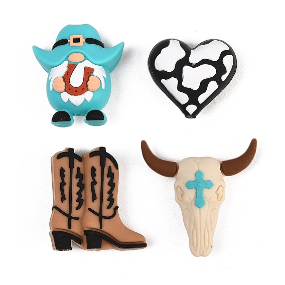 Силиконовые декоративные бусины в ковбойском стиле