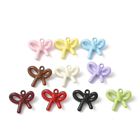 Акриловые подвески краскораспылительные, бантом прелести