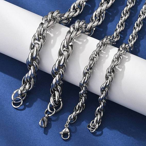 304 ожерелья из нержавеющей стали с цепочкой для женщин и мужчин