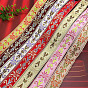 Polyester Embroidery Ancient Hanfu Lace Ribbon, Flower Pattern