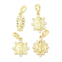 Латунное микропейв с кубическим цирконием европейские подвески с подвесками, амулет, Подвески с большими отверстиями