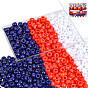 750Pcs 3 Colors Opaque Plastic Beads, Barrel