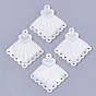 White Shell Chandelier Components Links, Rhombus