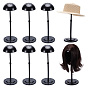 8Pcs Plastic Wig Display Stands, Hat Rack, Half Round