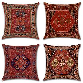 Taies d'oreiller en coton et lin, housse de coussin motif style persan, pour canapé canapé-lit, carrée, sans remplissage d'oreiller