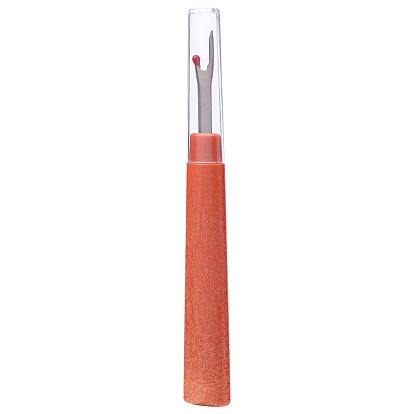 Стальные вспарыватели швейных швов, удобные вспарыватели стежков для шитья, инструменты для удаления нитей, с пластиковой ручкой и крышкой