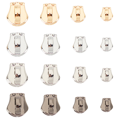 Zinc Alloy Replacement Zipper Sliders, for Luggage Suitcase Backpack Jacket Bags Coat