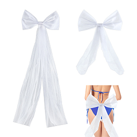 2 шт. 2 стили бантовые украшения из марли, для аксессуаров свадебной одежды