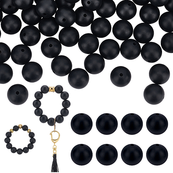 Silicone Beads, Round