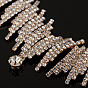 Ensemble de bijoux en diamants étincelants pour femme - combo collier et boucles d'oreilles n
