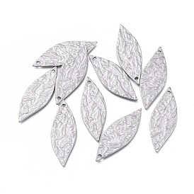 Pendentifs en acier inoxydable, , feuille